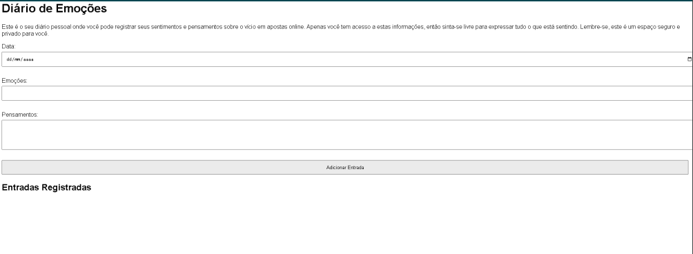 Tela Cadastro de Contatos